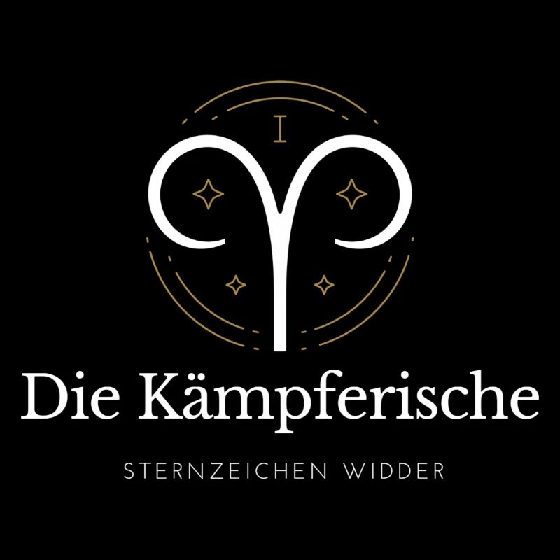 Widder Sternzeichen Logo Widder