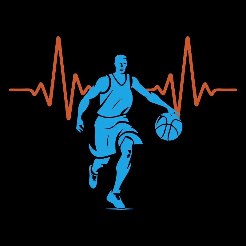 Heartbeat Basketball Pulse ECG | Colors changeable