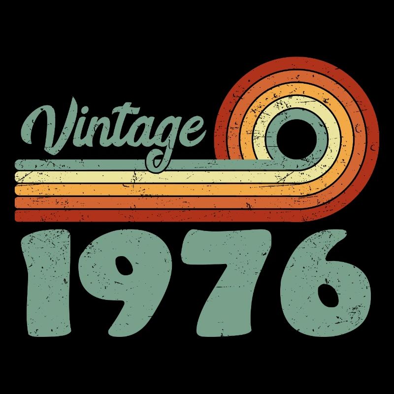 Vintage 1976 Retro Mountain Geburtstag 1976