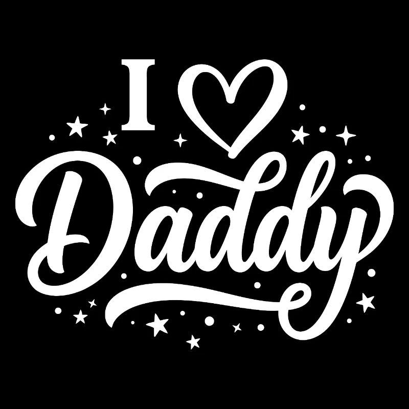 I Love Daddy Script Tee