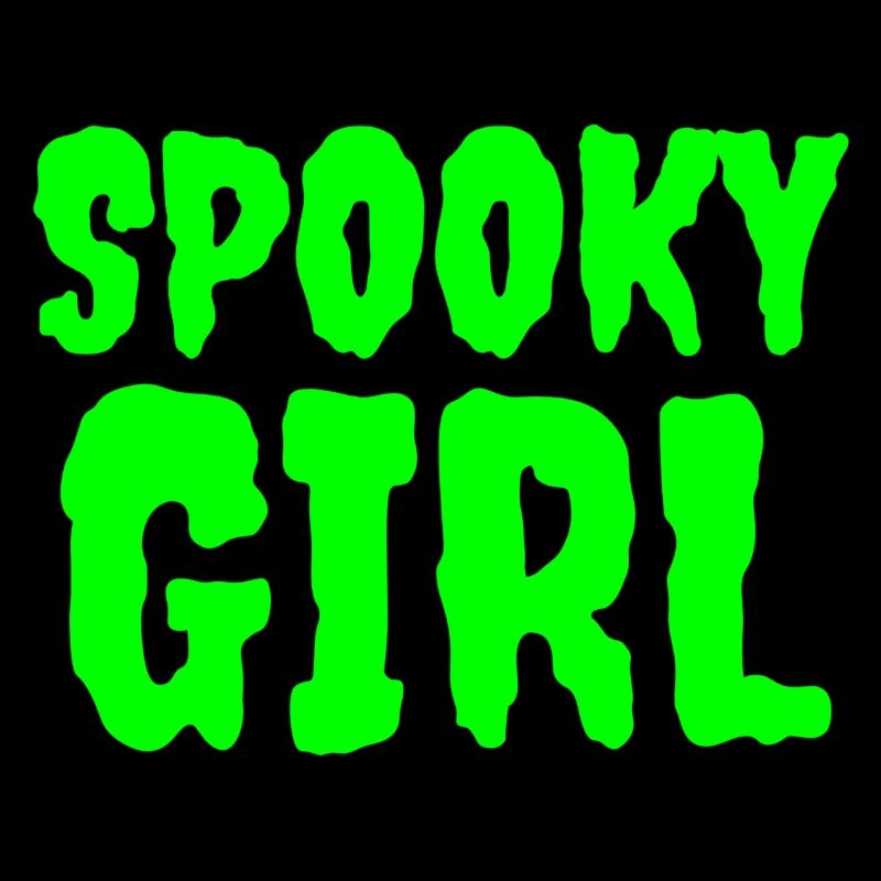 Gruseliges Mädchen Neon Horror Design