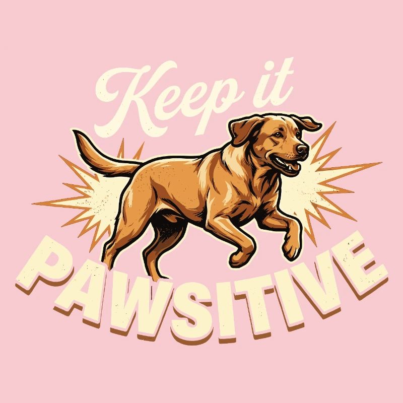 Keep it Pawsitive Foxred Labrador Retro
