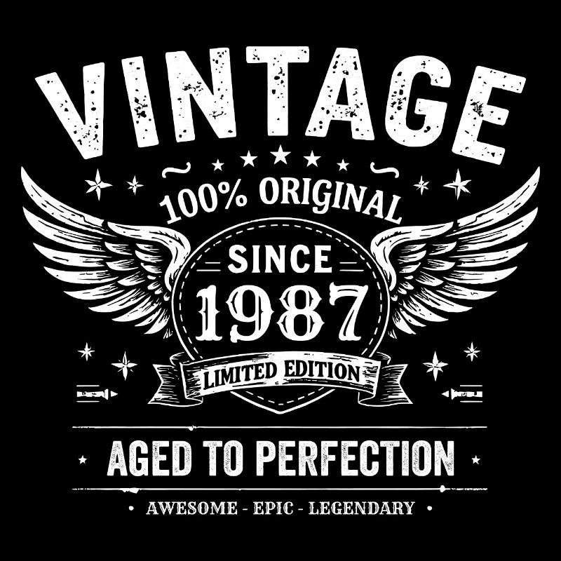 1987 Vintage 1987 38th Anniversary 1987 Retro 1987