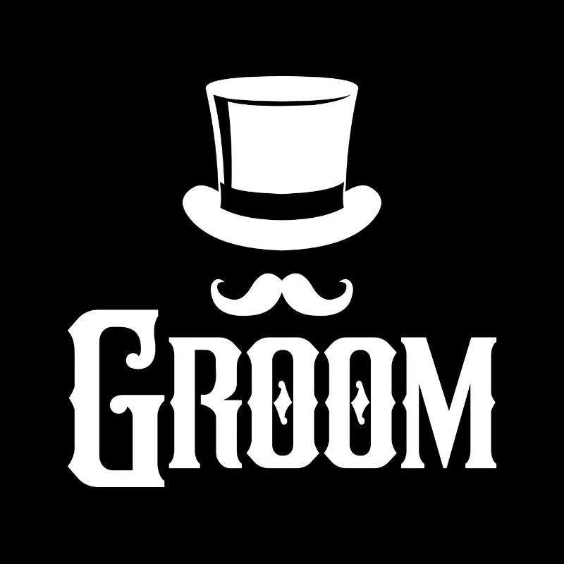 Groom Cool Top Hat & Schnurrbart Herren Junggesellenabschied