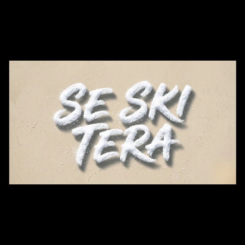 Lettres de sable sur la plage
