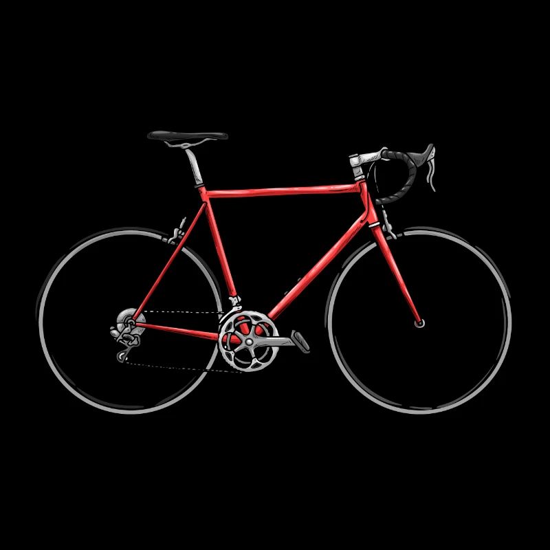 Road bike with saddle