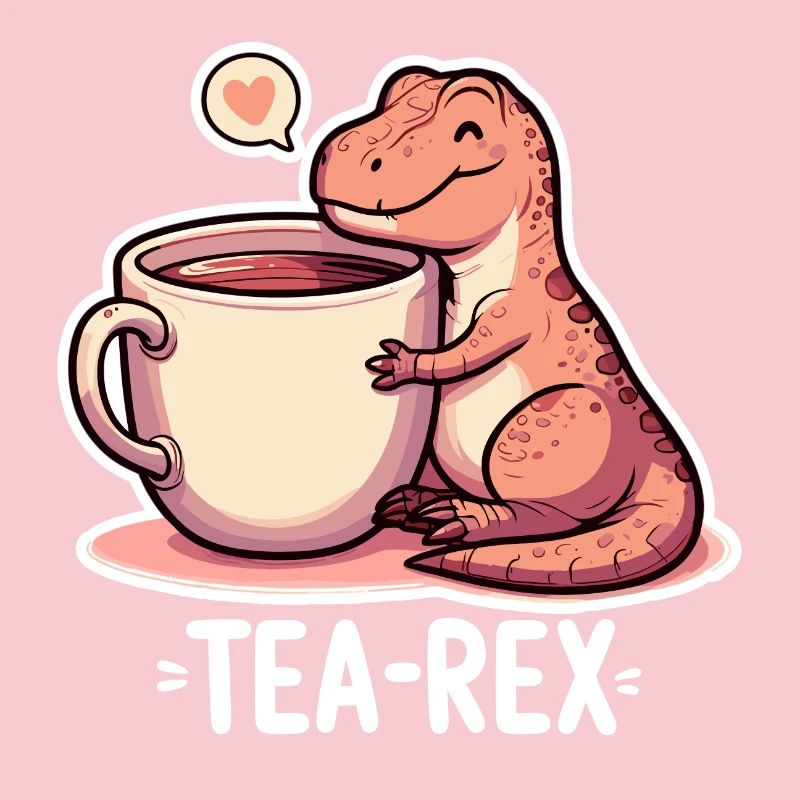 Tea Rex Tea Rex Tea Drinker Gift