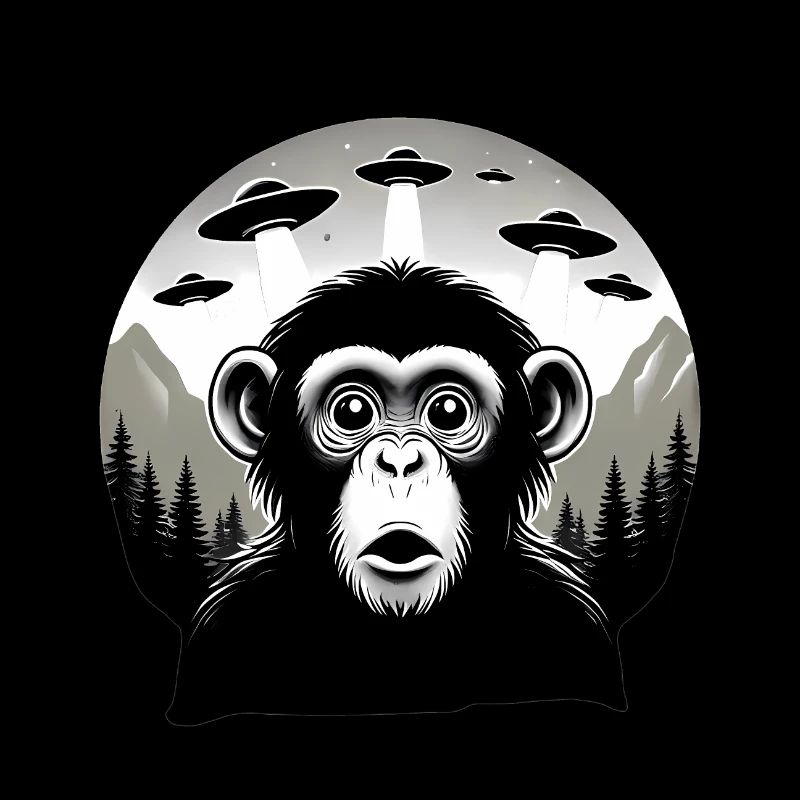 Monkey with UFO