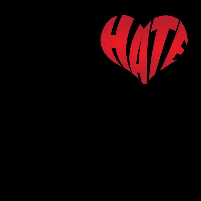 No Hate Dislike Stop Hate Anti Hate
