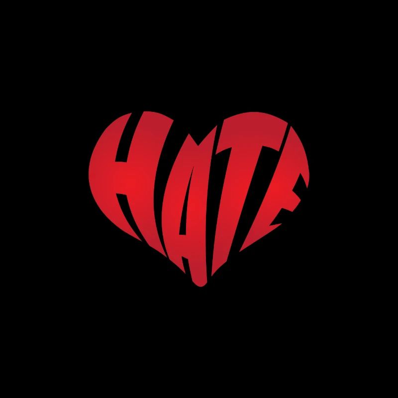 No Hate Dislike Stop Hate Anti Hate