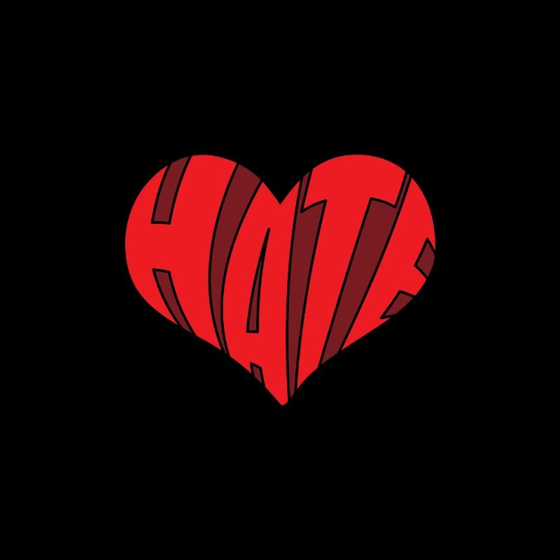 No Hate Dislike Stop Hate Anti Hate