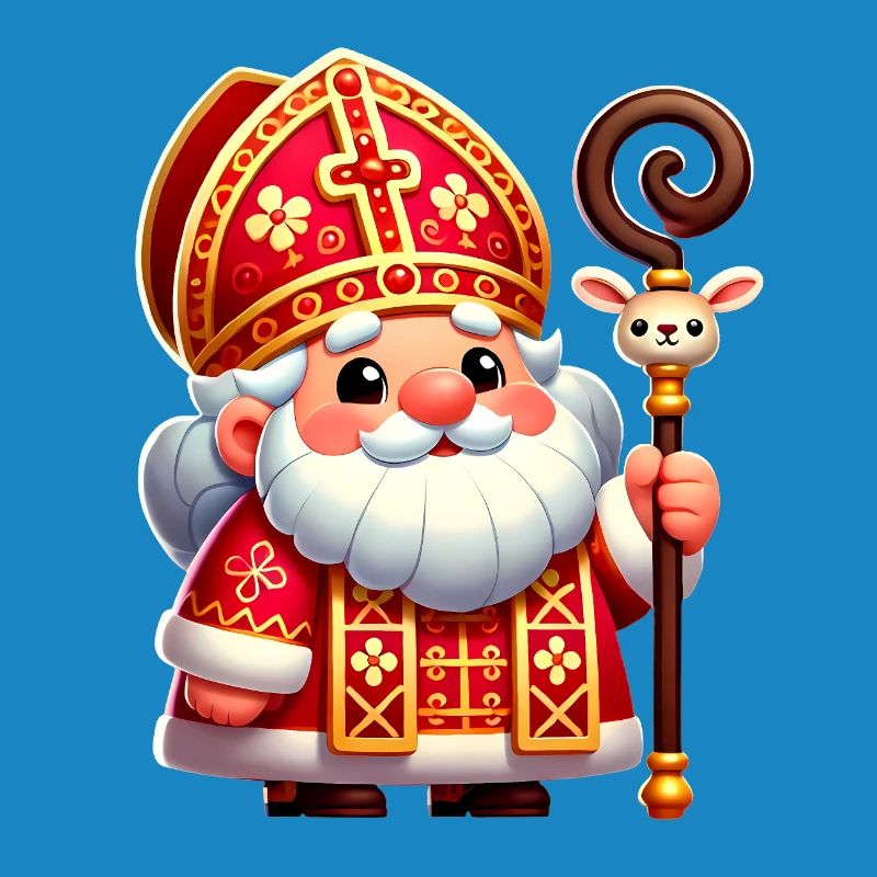 Conception de dessin animé festif de Saint-Nicolas