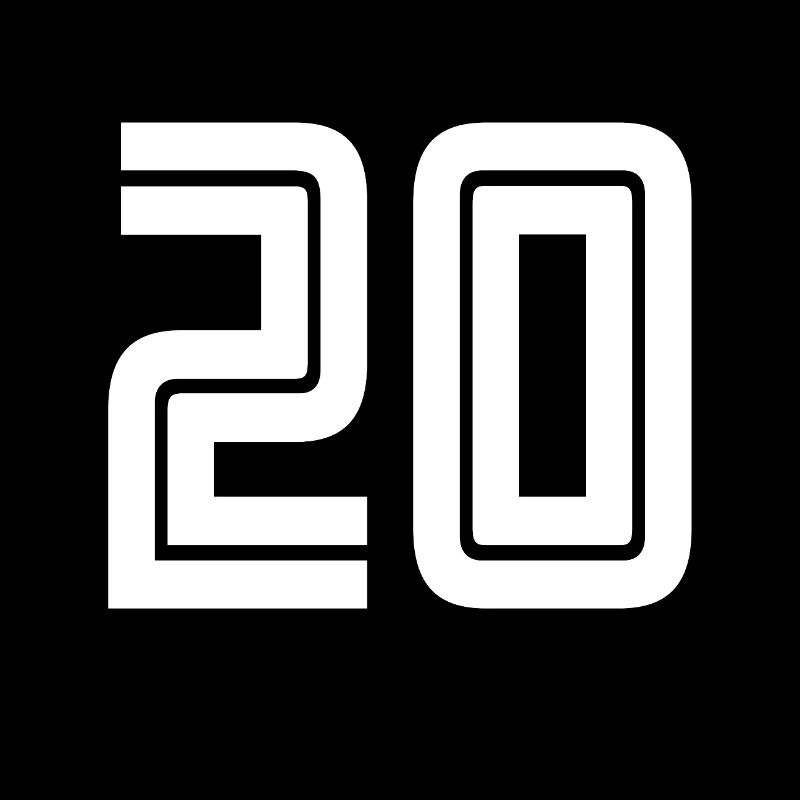 Trikotnummer 20 – Geschenk zum 20-jährigen Jubiläum