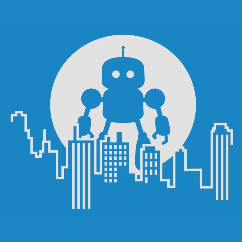 Futuristische Robot Skyline – Android