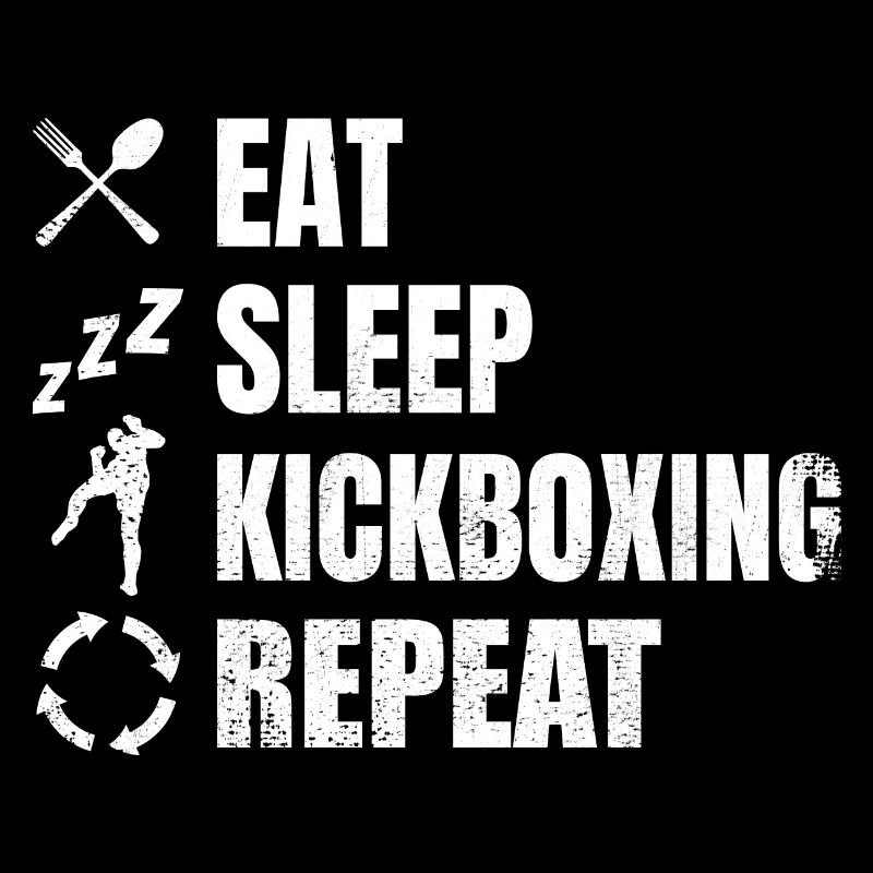 Manger, dormir, faire du kickboxing, répéter