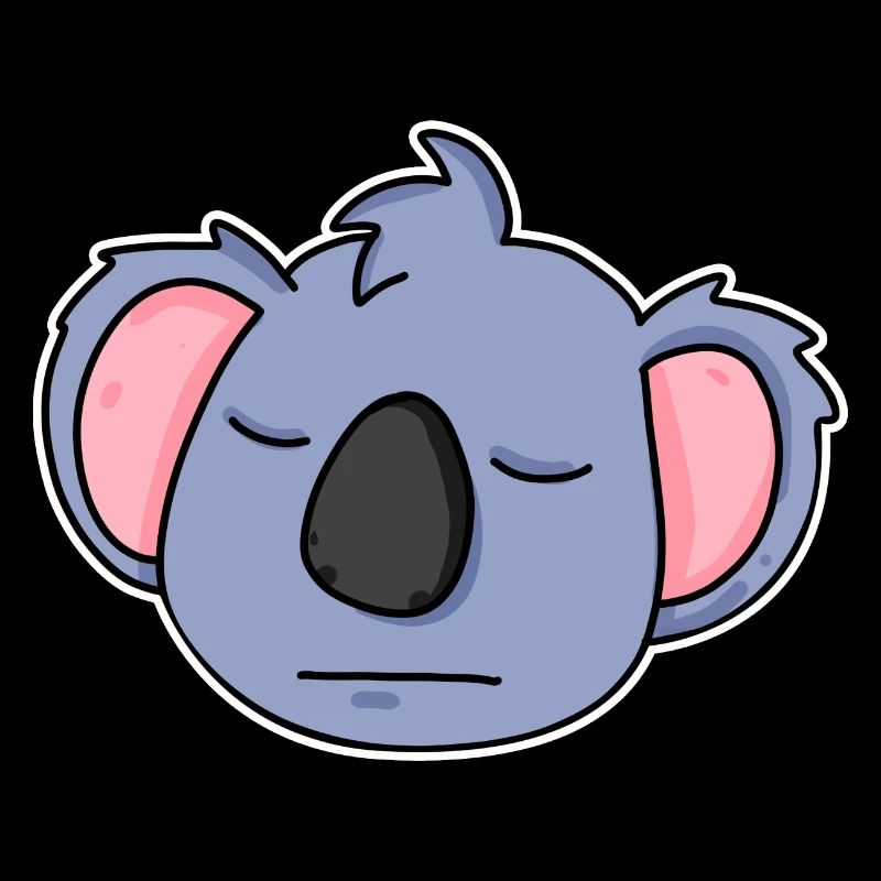 Koala tête d’animal fatigué