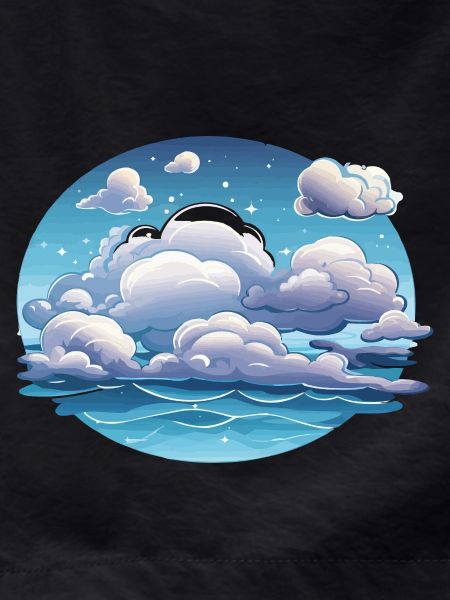Circular clouds over the ocean