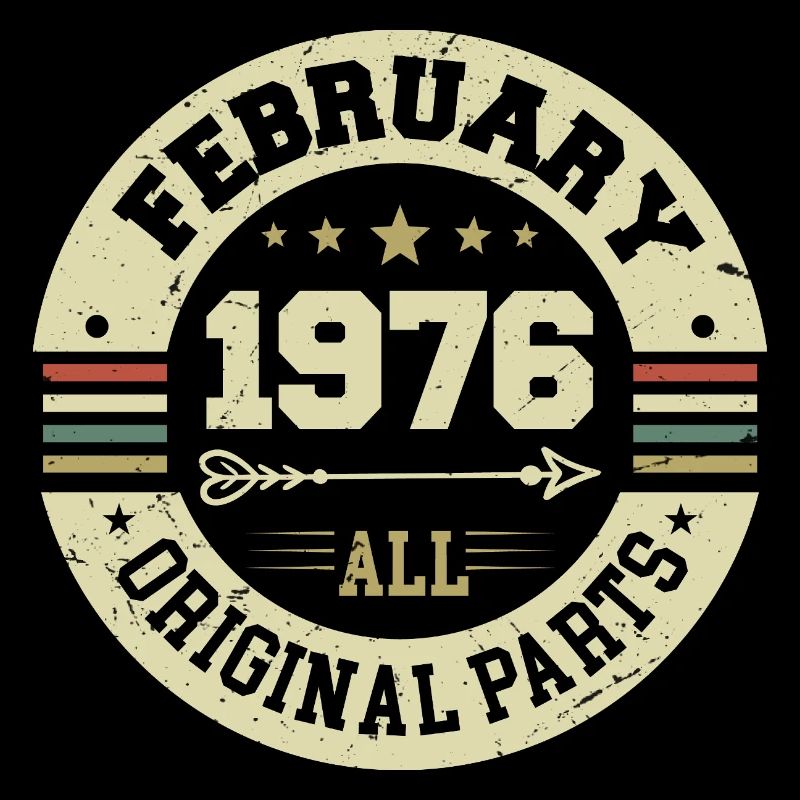Février 1976 Vintage Cadeau d’anniversaire 1976