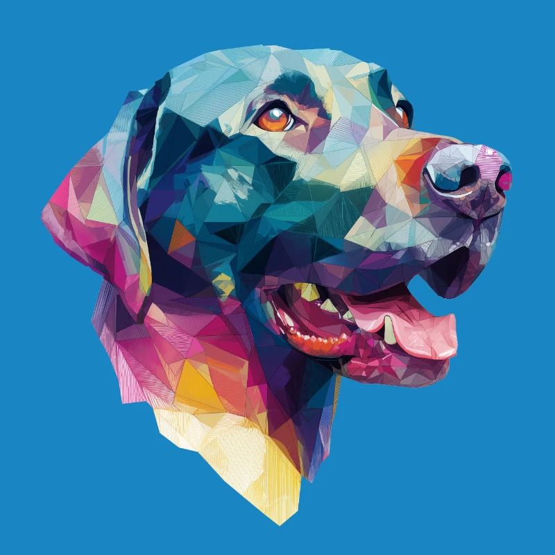 Conception Low Poly Labrador Retriever