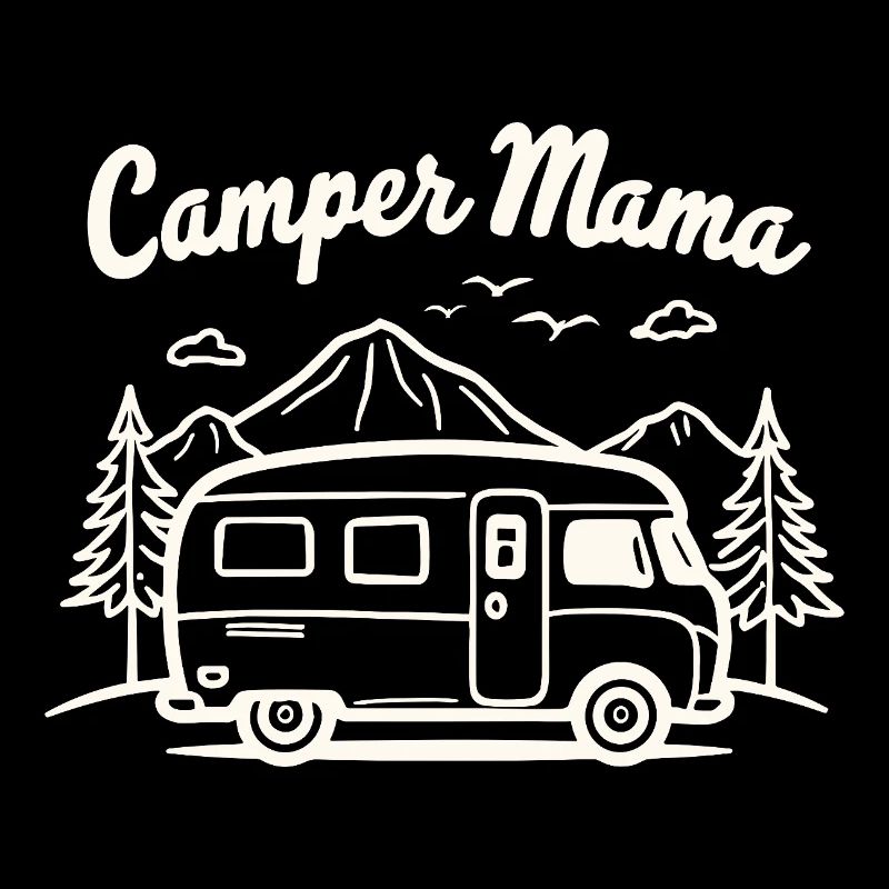Camper Mama Abenteuer Berge Campingbus