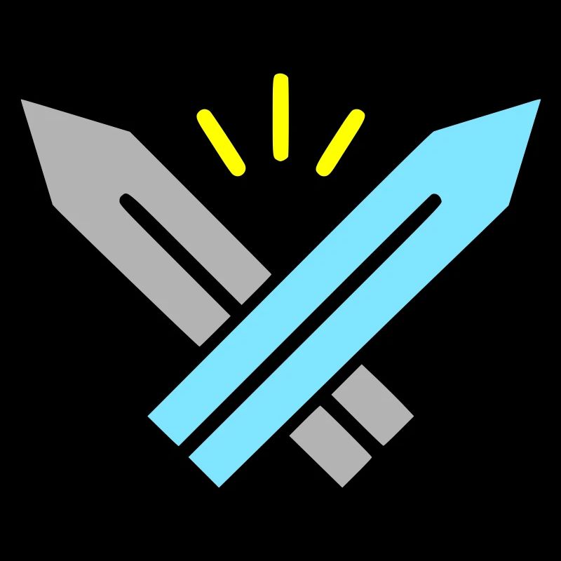 Pixel Swords RPG Gaming Rétro Vector