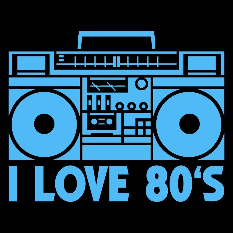 80er Boombox Statement