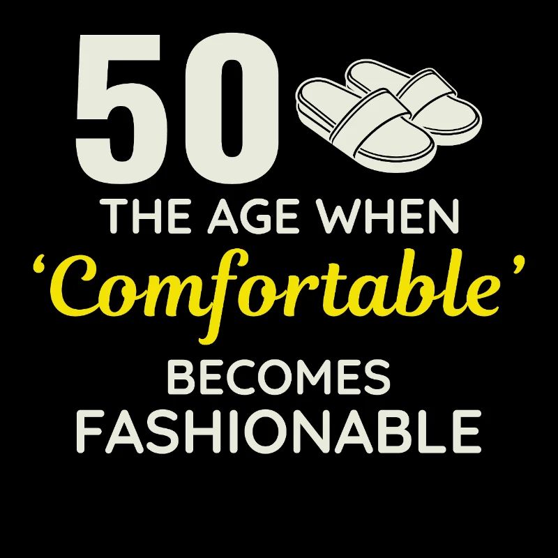50e anniversaire pantoufles confortables à la mode