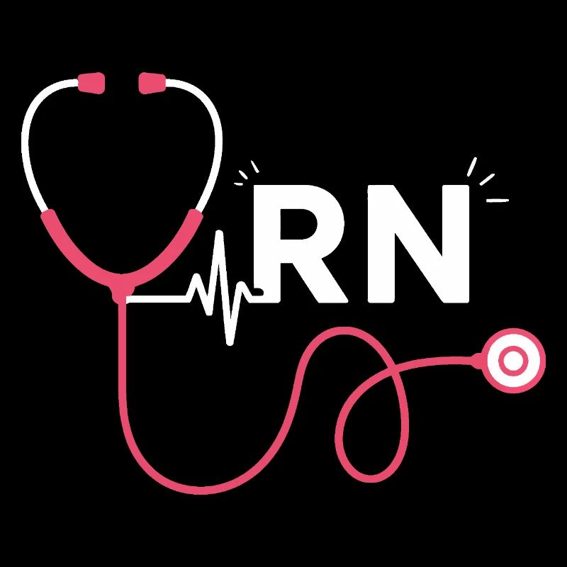Motif de tendance du stéthoscope cardiaque RN