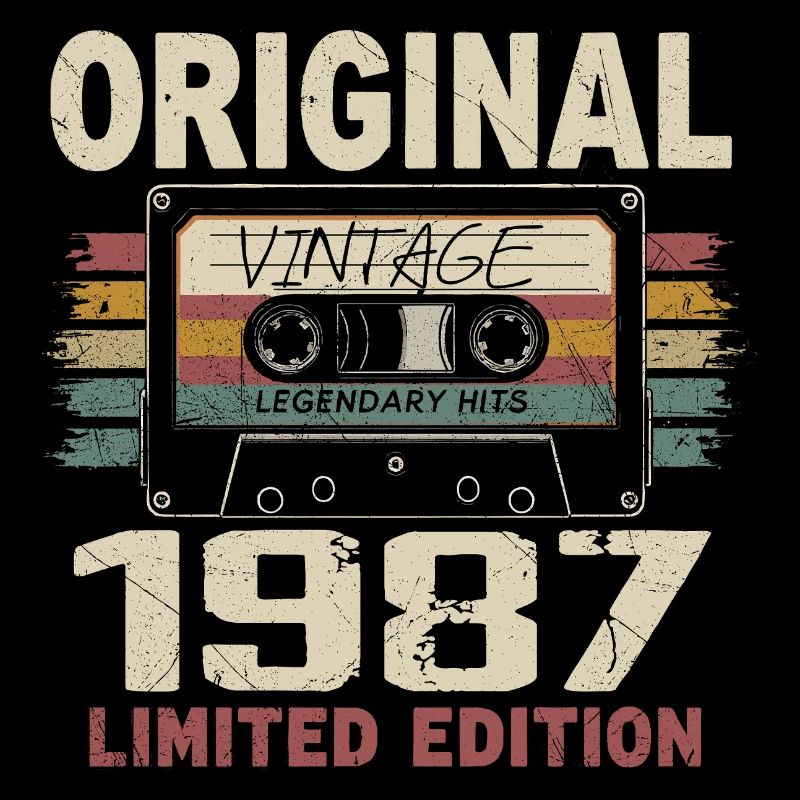 1987 Birthday Gift 1987 Vintage 1987 Retro
