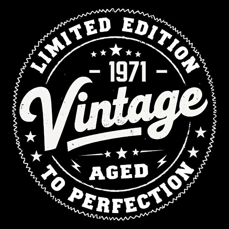 Legend since 1971 Awesome since 1971 Retro 1971