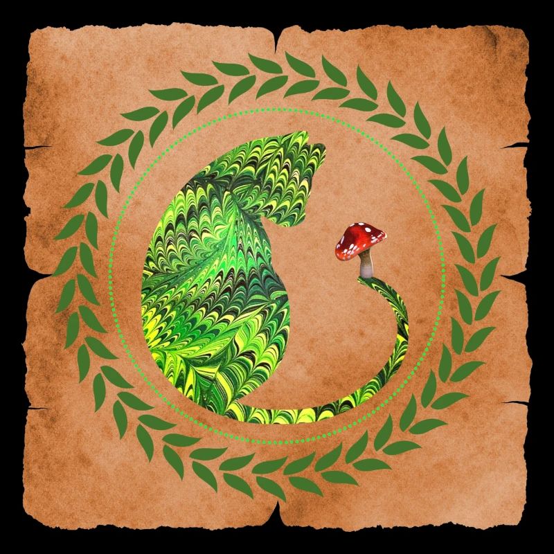 Chat aux champignons E 35