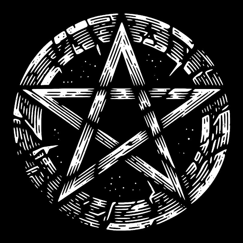 Torn Pentagram Occult Sign