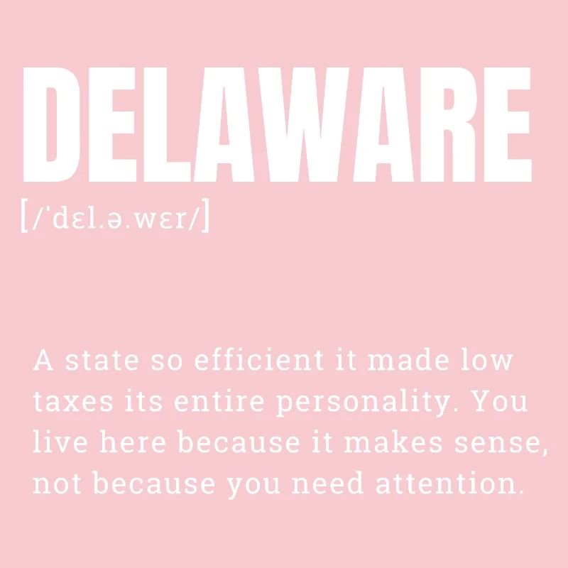Delaware Neon Typography