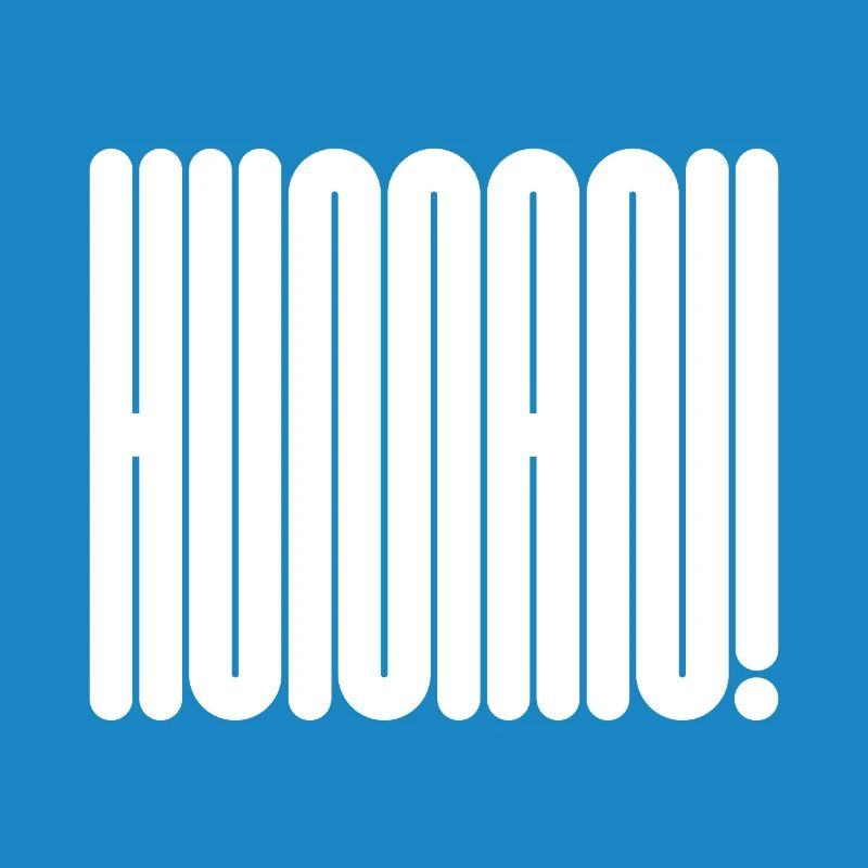 HUMAN! Bold Geometric Typography Statement