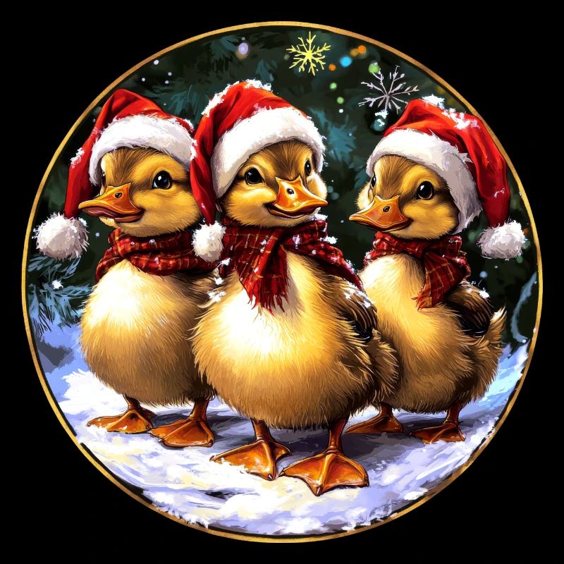 Duckling Santa Claus