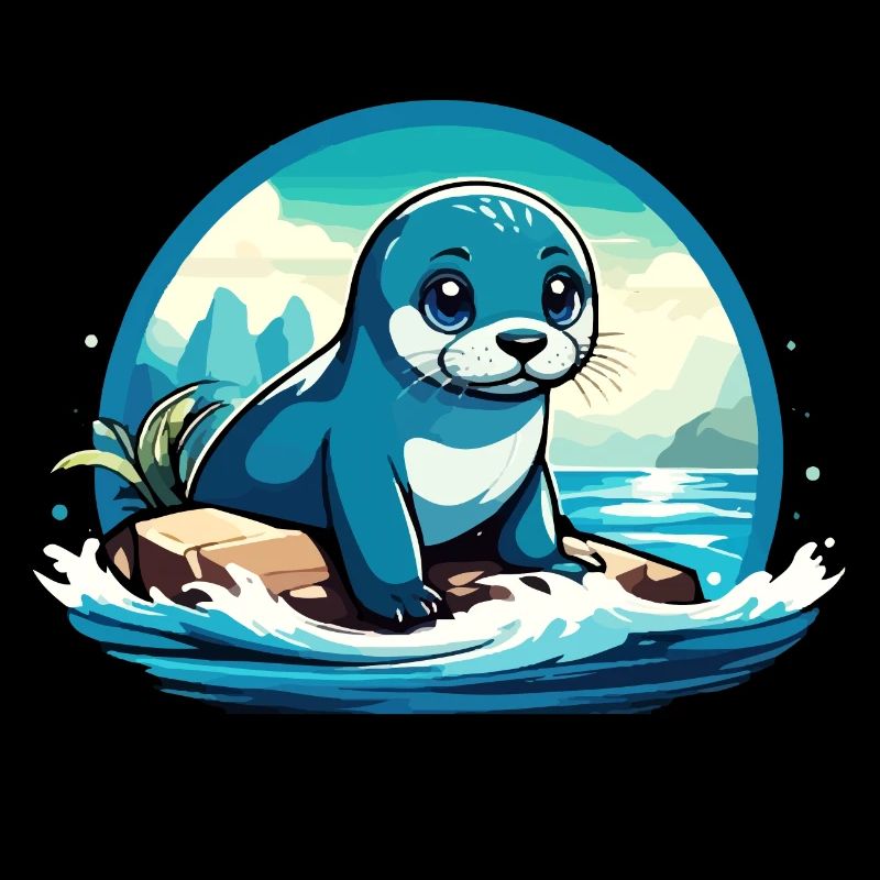 Seal on rocks