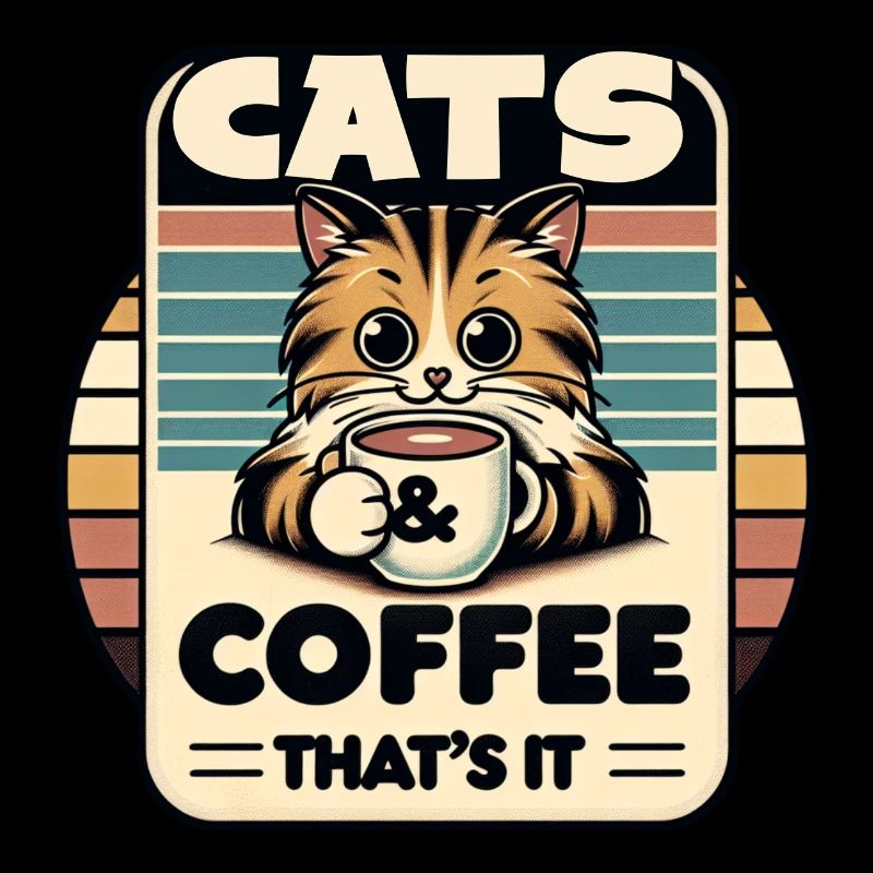 Katze und Kaffee ist alles was ich brauche