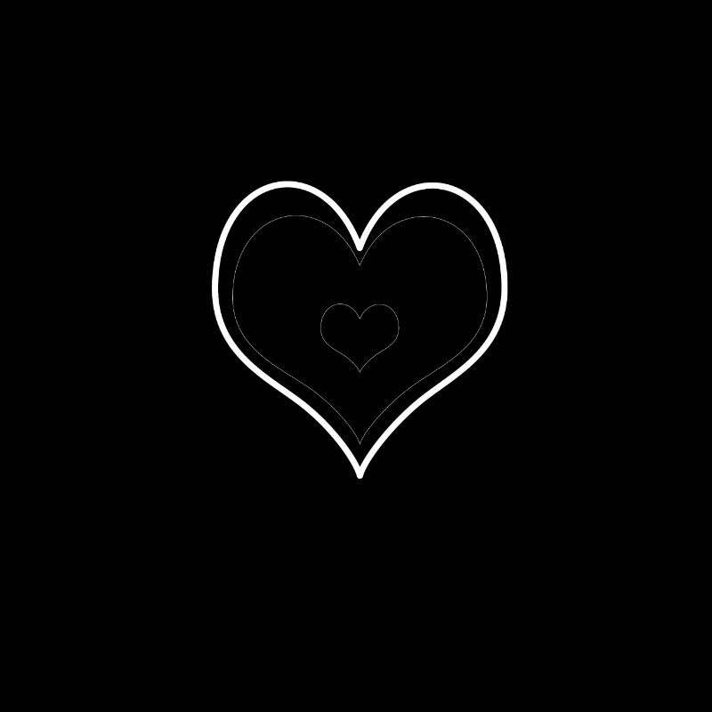 Minimal Heart Duo Outline