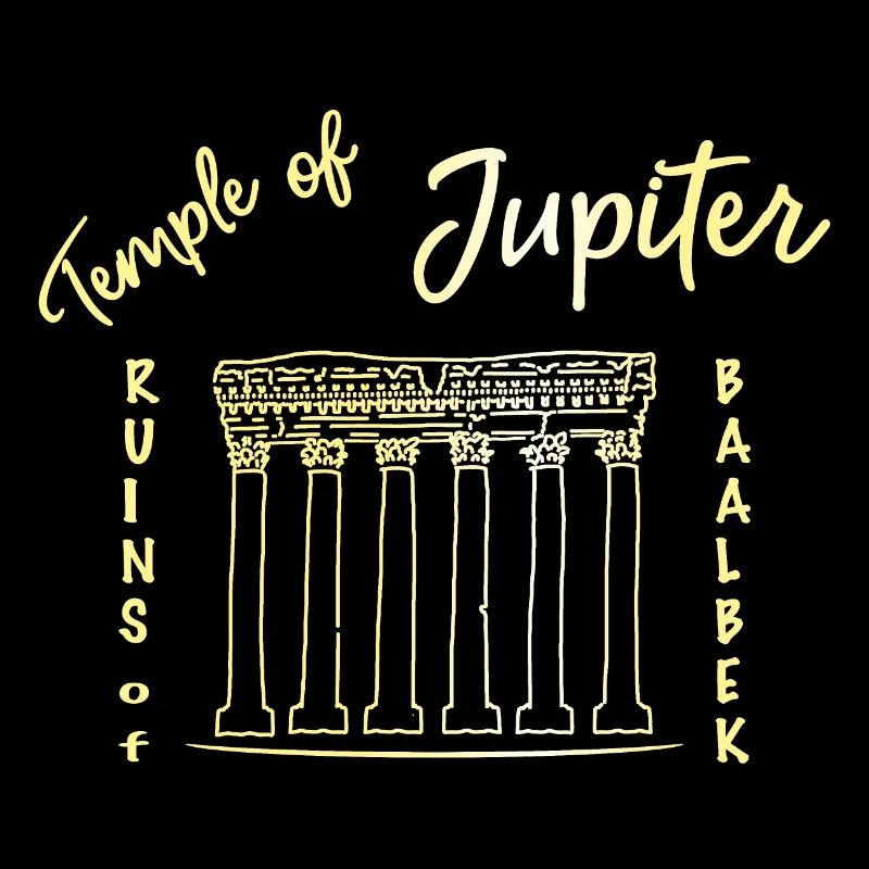 Liban, Colonnes de Jupiter, or, Baalbek