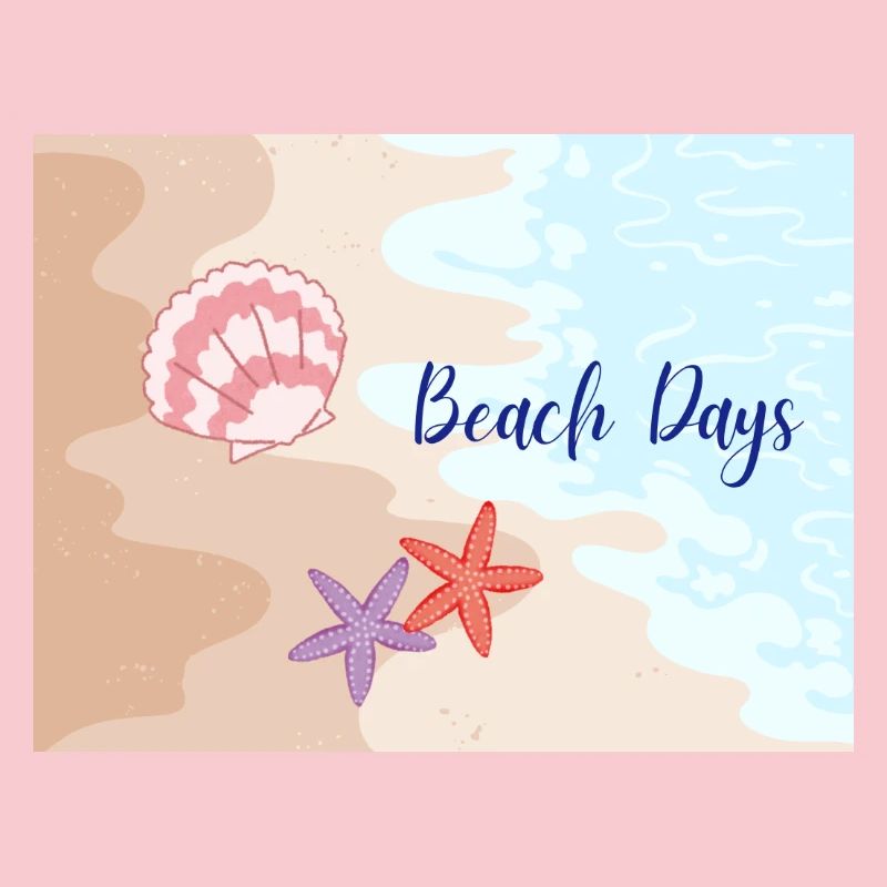 Beach Days Beach Motifs Starfish