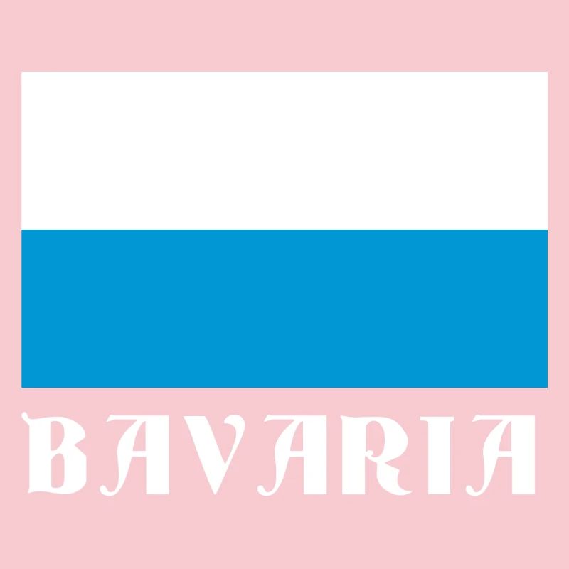 Bavaria Flag with Gothic Text