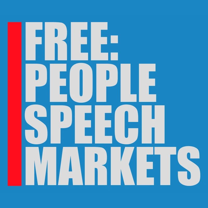 Marché de la liberté d’expression Peuple Libertarian Freedom Logo