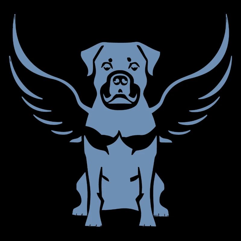 Rottweiler Aile d’ange Silhouette
