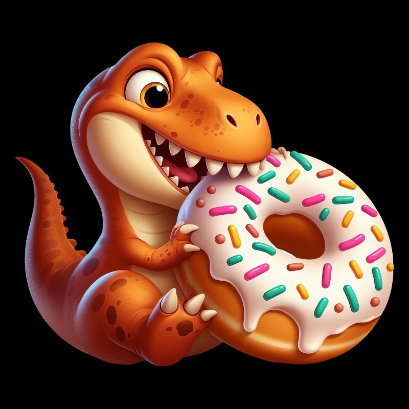 Dino T-Rex Donut Candy Pastry