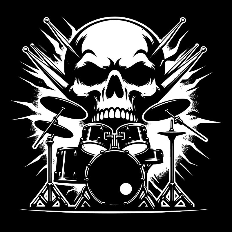 Batteur de batterie détruisant le silence