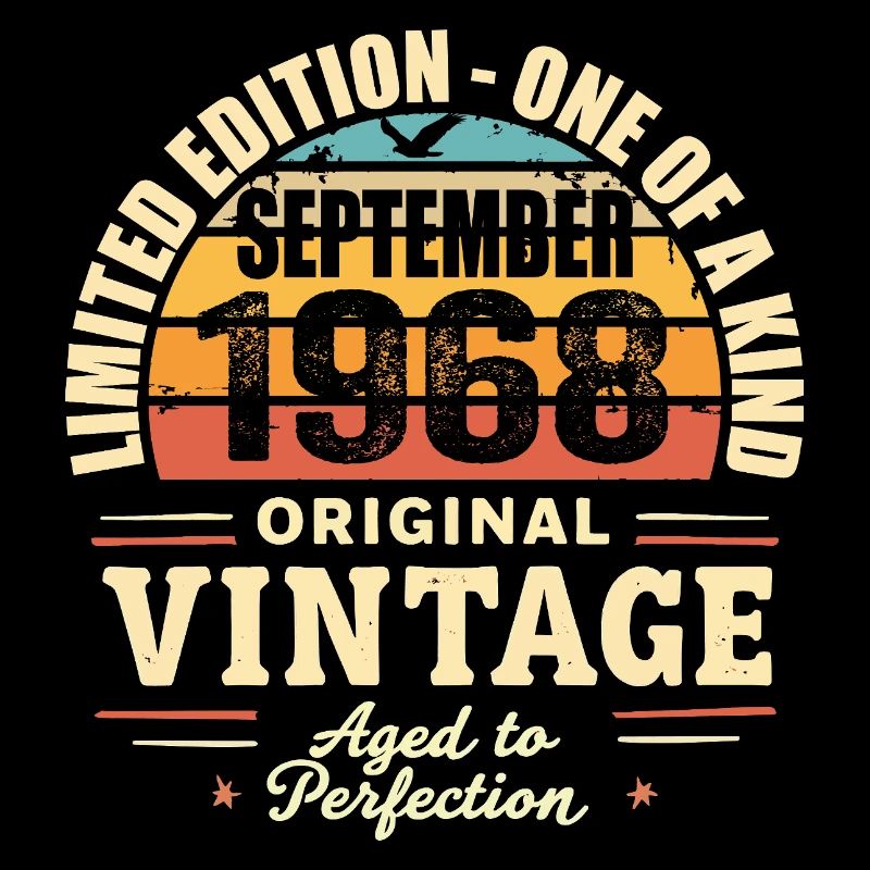 September 1968 Gift 1968 Vintage September 1968