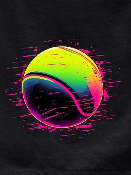 Tennis Ball Synthwave Style