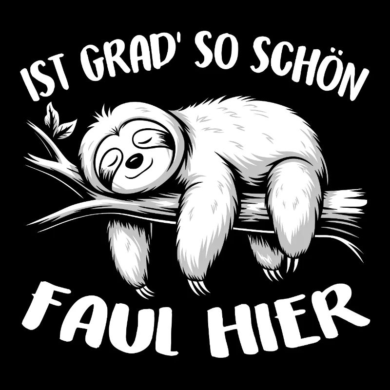 Süßes schläfriges Faultier immer mit der Ruhe