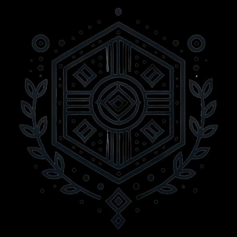 Minimalist Geometric Shield Badge