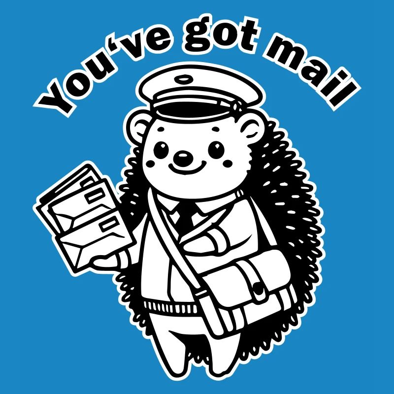 Postbote Igel - "Du hast Post" Design